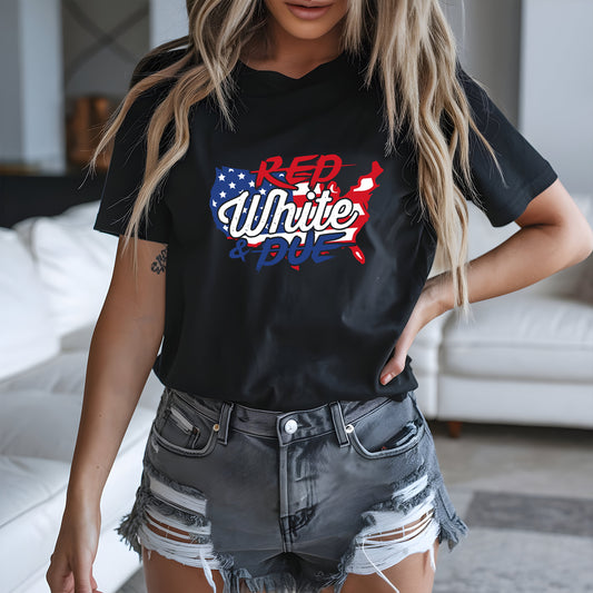 Red White & Due Tee