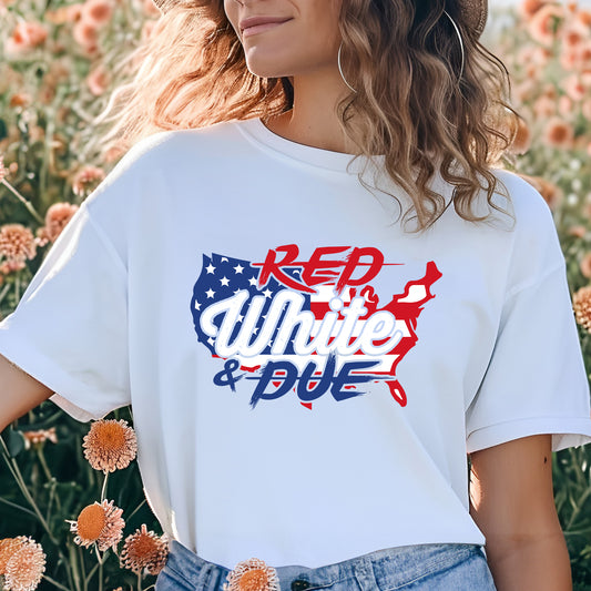 Red White & Due Tee
